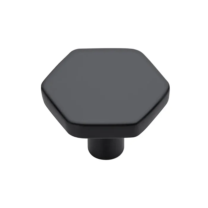 10 Pack Black Cabinet Knobs, Kitchen Cabinet Knobs Solid Cabinet Pulls For Kitchen Cabinet Drawers, Hexagon Dresser Knobs For Cabinet Hardware 1.1‘ Closet Door Knob