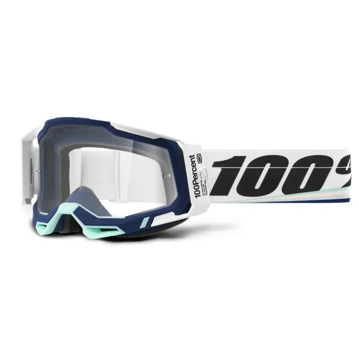 100% Racecraft 2 Mountain Bike & Motocross Goggles – Mx And Mtb Racing Protective Eyewear (Arsham – Clear Lens)