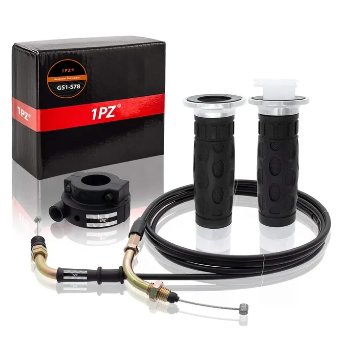 1Pz Gs1-S78 7/8‘ Universal Throttle Twist Grip Set With Throttle Cable For 50Cc 80Cc 125Cc 150Cc Gy6 4 Stroke Scooter Motorcycle Moped Atv Qmb139 157Qmj Jonway Roketa Nst Taotao