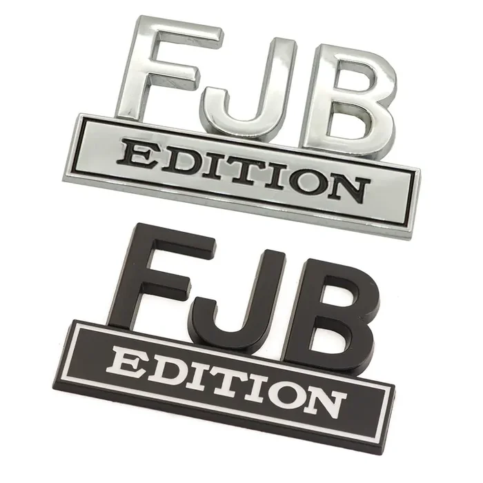 2 Pack Edition Emblem 3D Fender Badge Decal Car Truck Replacement For Universal Vehicle, Car, Truck, Suv Black And White