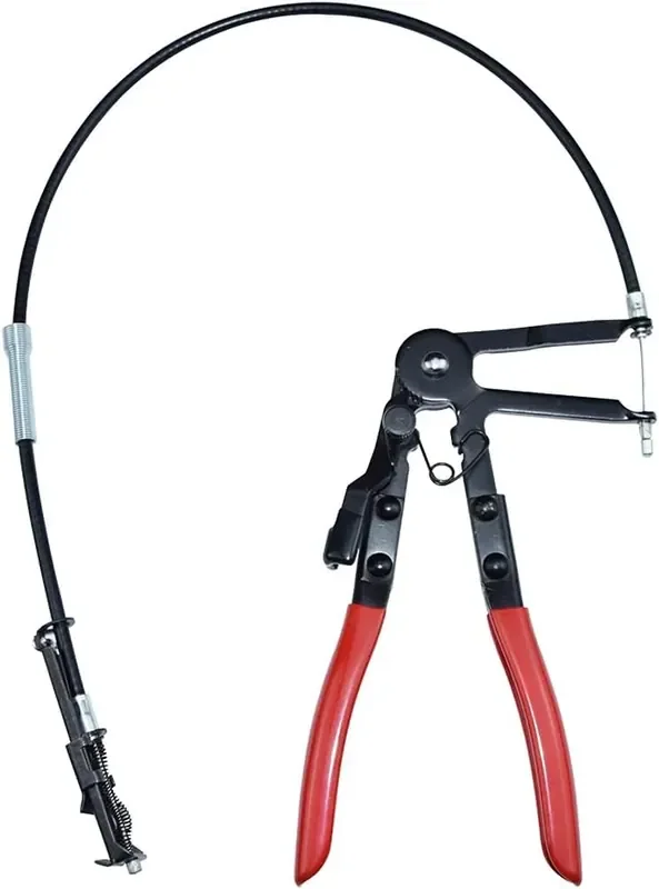 24‘ Wire Flexible Hose Clamp Pliers, 2Ft Long Reach Spring Clamp Pliers Locking Tool For Car Fuel Oil Water Pipe