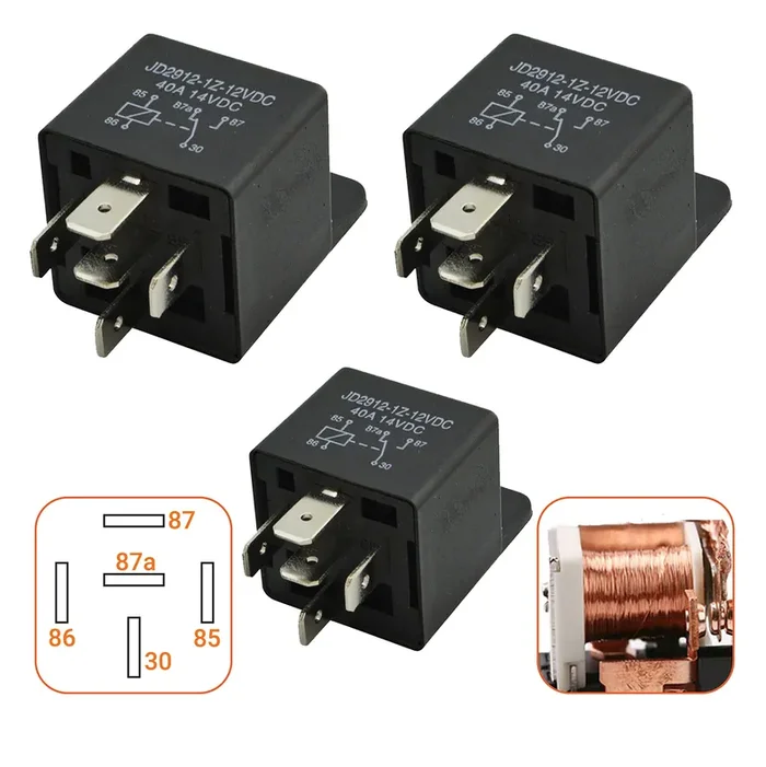 3 Packs 00432101 5-Pin 12V 40A Multi-Purpose Relay Heavy Duty Relay By Mqparts – Replaces 109748 430-300 00432100 109748X – Compatible With Car, Boat, And Ariens Ezr1440 Ezr1540 Ezr1640