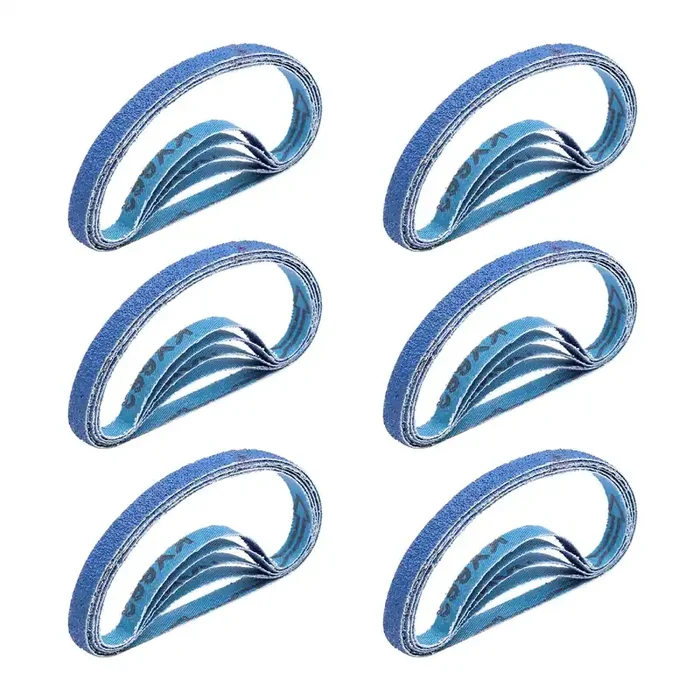 30 Pcs 3/8 X 13 Inch Zirconia Sanding Belts, 3/8X13 Sanding Belts 40 Grit For Air Belt Sander, Zirconia Sanding Belts For Woodworking, Metal Polishing, Derusting (3/8X13In, 40 Grit)