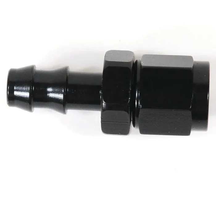 -4An St Blk Push-On Hose End