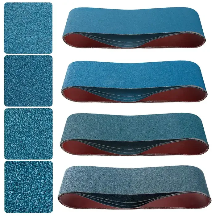 4X36 Inch Belt Sander Sanding Belts Kit 16 Pcs (4 Each Of 40/60/80/120 Grits), Zirconia Belt Sander Paper Sanding Belts For Wood, Metal, Cars, And Furniture, 16-Pack