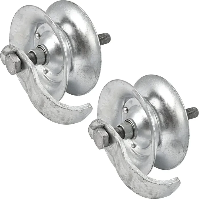 5‘ Steel Pipe Track Roller Galvanized For 1 5/8‘ Pipe Track (Pack Of 2)