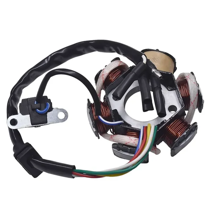 6-Coil 5 Wires Pole Magneto Flywheel Stator For 50Cc 90Cc 110Cc 125Cc Pit Quad Dirt Bike Atv Buggy