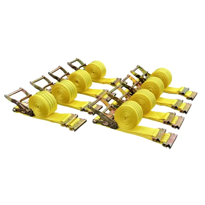 8 Pack E-Track Ratchet Straps 2‘ X15‘ 4400 Lbs Tie Down