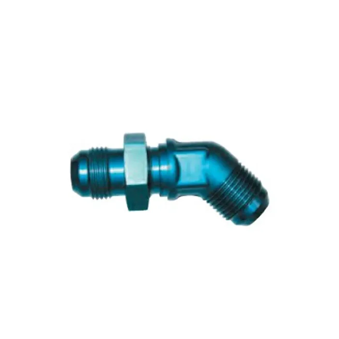 -8An Blk 45 Degree Bulkhead Flare