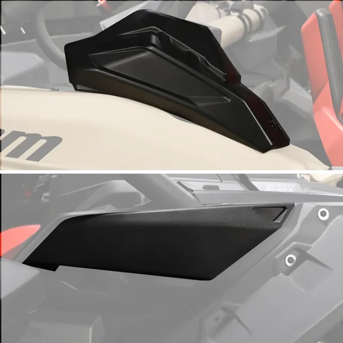 A & Utv Pro 3Pcs X3 Lateral Gas Cap Cover & Rear Cage Trim Covers Kit For Can Am Maverick X3 / X3 Max 2017-2024 2025,Protection Plate Guard Accessories, Replace Oem 705010335,705010336, 705010334