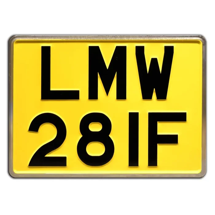 Abbey Road Lmw 28If Metal Stamped License Plate