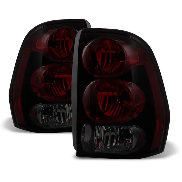 Acanii – For Red Smoked 2002-2009 Chevy Trailblazer Tail Lights Lamps Left+Right Replacement