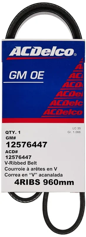 Acdelco Gm Original Equipment 12576447 V-Ribbed Serpentine Belt