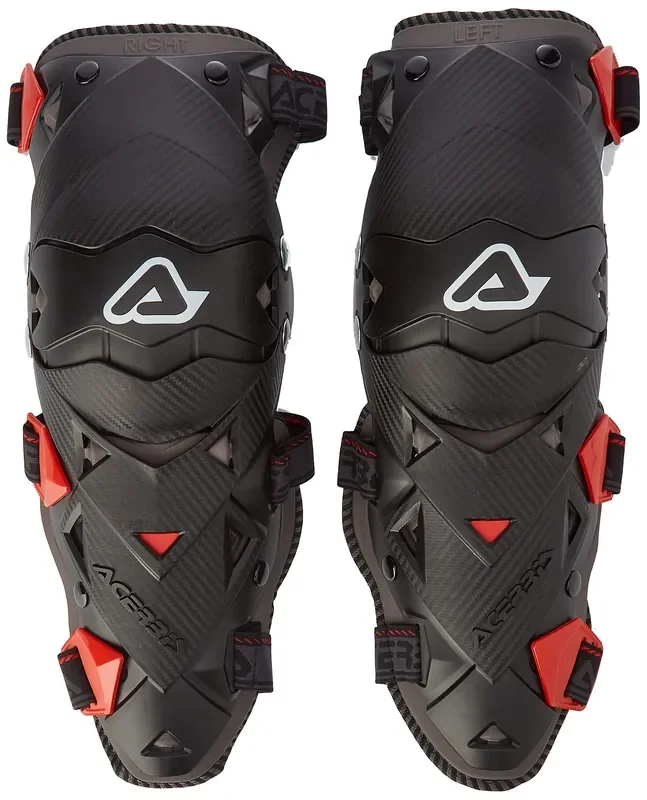 Acerbis Impact Evo Knee/Shin Guards (Black/Red) By Acerbis