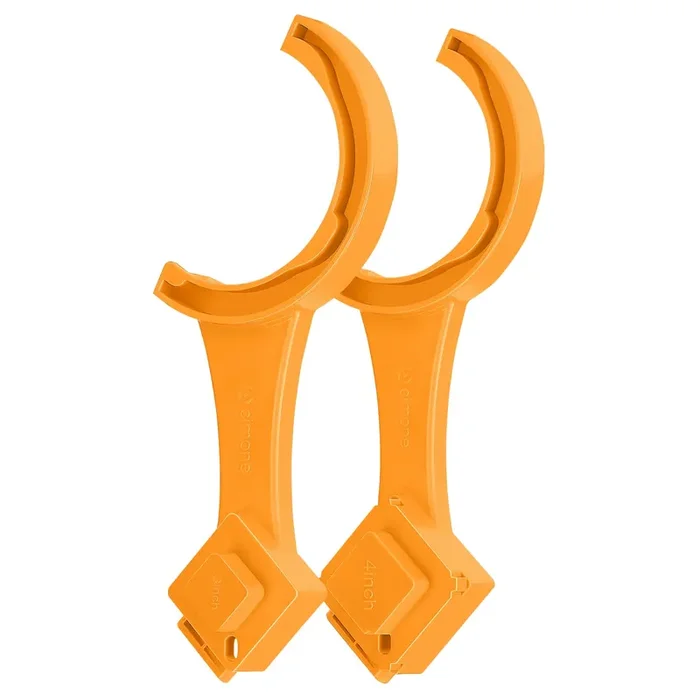 Acimone Rv Sewer Hose Fitting Wrench, Multi-Purpose Rv Sewer Hose Wrench, 2Pc Rv Sewer Cleanout Plug Cap Wrench, Orange
