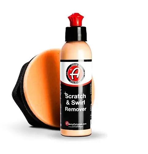 Adam’S Car Scratch & Swirl Remover Hand Correction System Remove & Restore Paint Transfer, Minor Imperfections, & Oxidation Paired With Orange Compound Correction Pad Applicator (4Oz)