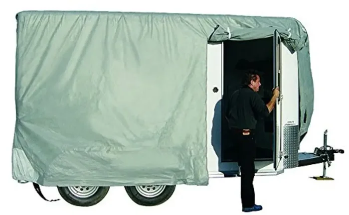 Adco 46004 Sfs Aqua-Shed Bumper-Pull Horse Trailer Cover – 14‘1 To 16‘