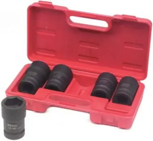 Advanced Tool Design Model ATD-8624 1‘ Drive 5-Piece Budd Wheel Socket Set