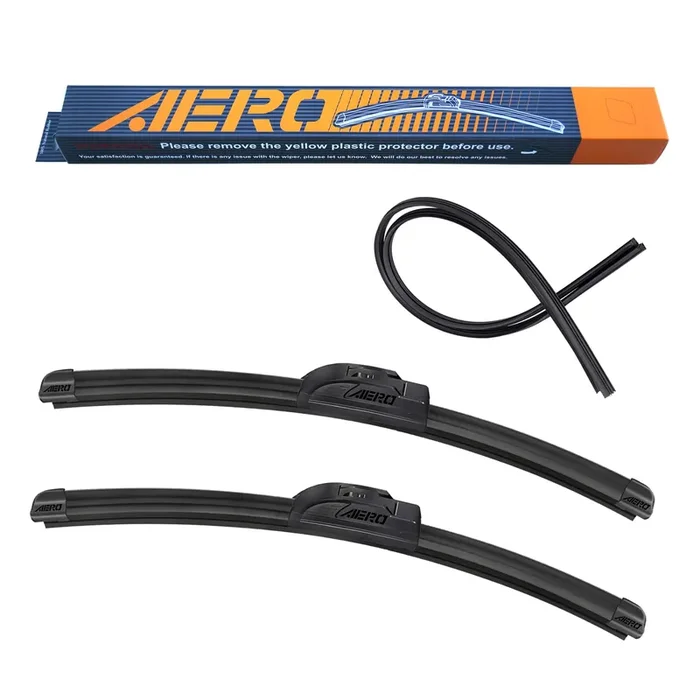 Aero Voyager 26‘ + 16‘ Premium All-Season Oem Quality Windshield Wiper Blades With Extra Rubber Refill + 1 Year Warranty (Set Of 2)