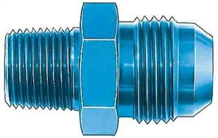 Aeroquip Fcm2185 Aluminum -10An To 3/8 Npt Fuel Pump Adapter, Blue