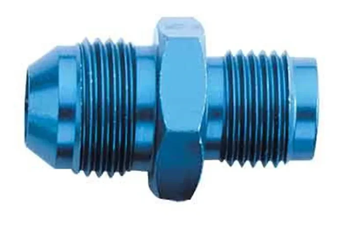Aeroquip Fcm2243 Blue Anodized Aluminum An Flare To Metric Adapter