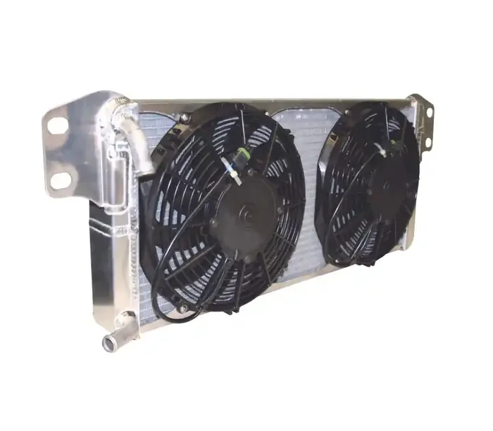 AFCO Pro Series Supercharger Heat Exchanger with Fans for Chevrolet Camaro ZL1 and SS with Superchager in Satin 80283PRO