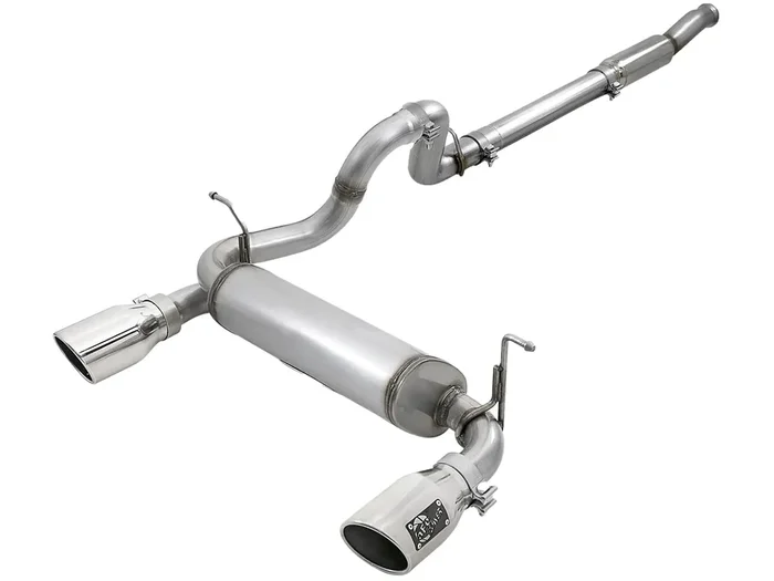 Afe Power 49-48096-P Rebel Series 3 In To 2-1/2 In 409 Stainless Steel Cat-Back Exhaust W/Polished Tip, Fits Jeep Wrangler (Jl) 18-21 L4-2.0L (T)