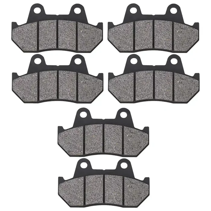 Ahl Semi-Metallic Front And Rear Brake Pads Set For Honda Gl1100 Goldwing/Interstate 1982-1983 Vf1100 C/S V65 Magna/Sabre 1983-1986, Gl1200 Goldwing 1200 Aspencade 1984 1985 1986 1987