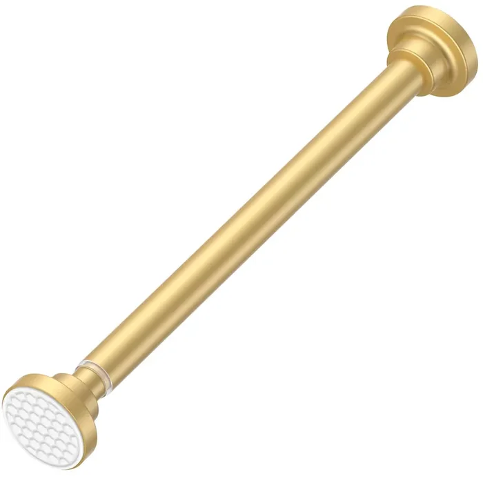 Aizesi Small Tension Rod 16 To 28 Inch,Gold Tension Curtain Rod 1 Inch Diameter Small Tension Rod No Drilling, Anti-Slip, Premium Stainless Steel Anti-Rust Short Tension Rod
