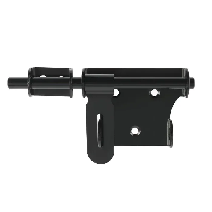Alise Slide Bolt Gate Latch,Padlock Latches Heavy Duty Barrel Bolts Safety Door Lock,Double Sided Gate Hardware For Barn Fence Gate Inside Doors,6 Inch Solid Stainless Steel Black Latches,Ms350U-B