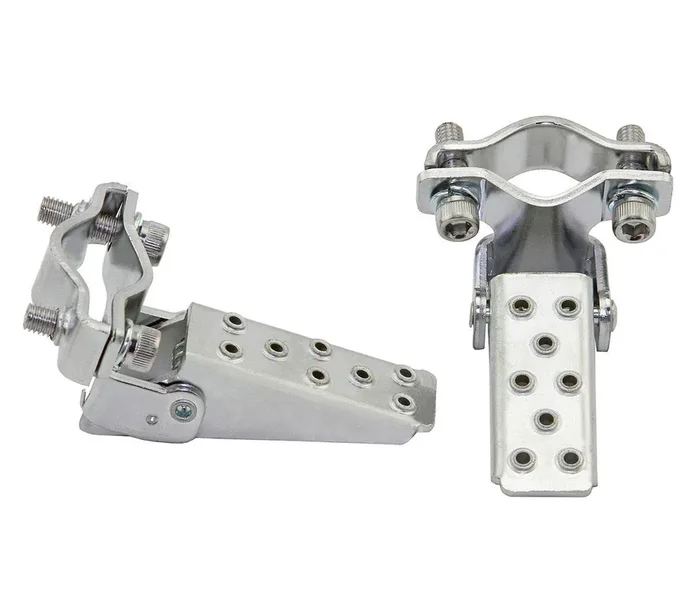 Alta Steel Foldable Fork Step Pegs In Chrome