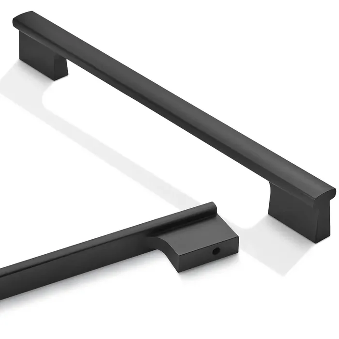 Amasideca 10 Pack Matte Black Cabinet Pulls 7-1/2 Inch Hole Centers Kitchen Cabinet Handles Black Drawer Pulls Cabinet Hardware