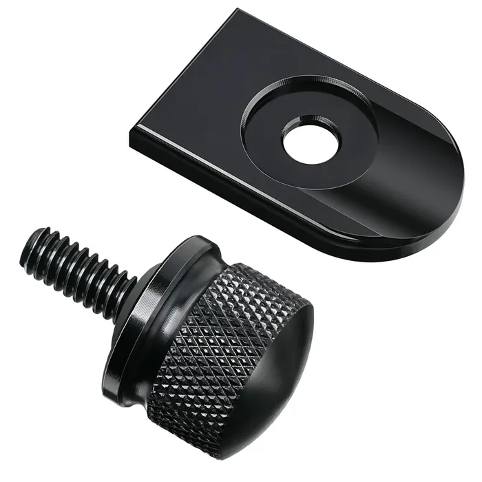 Amazicha Black Seat Bolt Tab Screw Mount Knob Cover Fit For Harley Touring 1996-2024