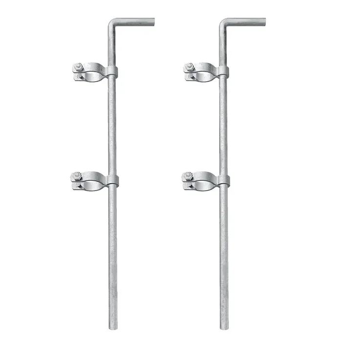 Amoskey 1-5/8‘*32‘(2 Pack) Gate Drop Rod, Gate Cane Bolt For Chain Link Fence, Heavy Duty Gate Drop Rod For Single Or Double Gate, Chain Link Fence Parts Gate Drop Rod…