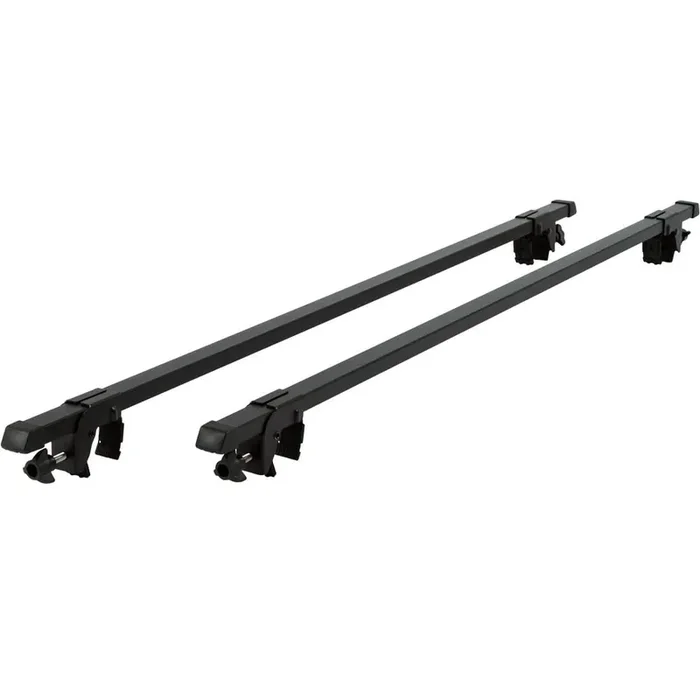 Apex Legends Rlb-2301 Universal Side Rail Mounted Steel Roof Crossbars, 46.5 Inches, Pack Of Two, Fit Raised Side Rails, Black