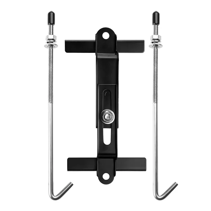 Aronova Adjustable Battery Hold Down,Universal Crossbar With 10‘‘Length,18-8 (304) Stainless Steel J Bolt Sets