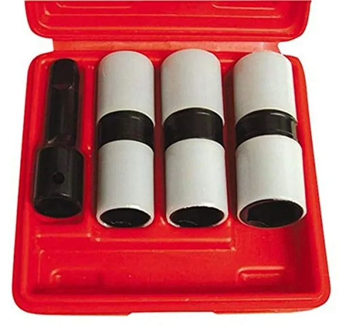 Astro 78803 1/2-Inch Drive Thin Wall Flip Impact Socket Set with Protective Sleeves 3 PC