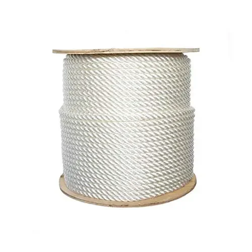Ateret 1/2‘ Nylon Rope – 3-Strand Twisted Nylon & Polyester Blended Synthetic Rope – Multipurpose, Lightweight, Weather-Resistant Cord For Outdoor/Indoor Use And Diy Projects (1/2‘ X 600 Feet)