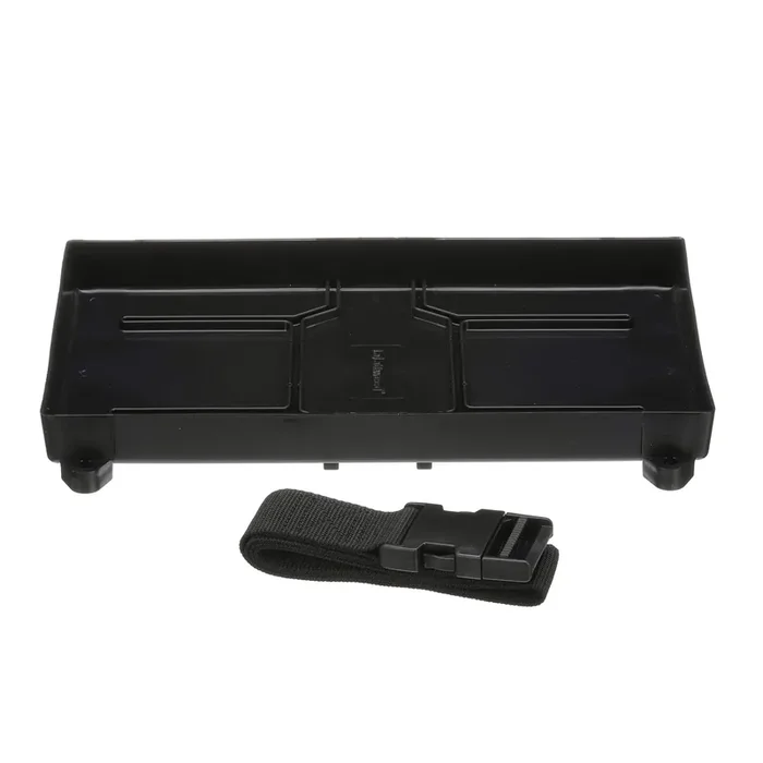 Attwood 9093-5 Battery Tray With Strap, 27/27M Series Battery, 12 3/8-Inches L X 7 1/8-Inches W, For Up To 10 1/2 Inches Tall