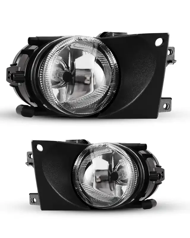 Autowiki Fog Lights For 2001-2003 Bmw 5 Series E39 (W/O M-Technik Sport Pkg) Oem Replacement Fog Lamps 2Pcs With Clear Lens