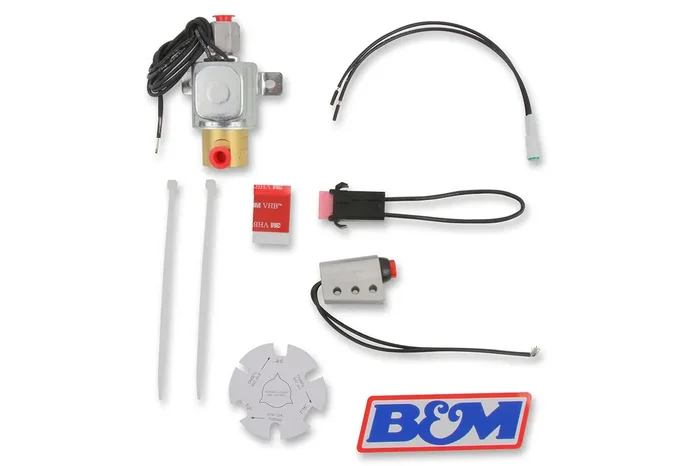 B&M 46076 Launch Control Solenoid With Installation Kit