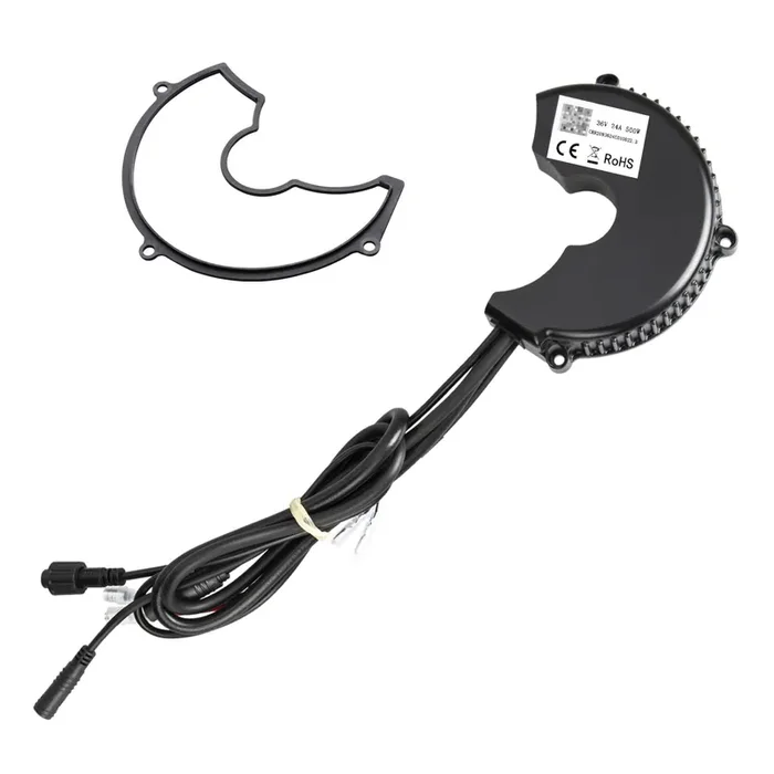 Bafang 36V 500W Bbs02B Controller For Mid Drive Motor With Front Lamp Connector And Gear Shift Sensor Connector Latest Model
