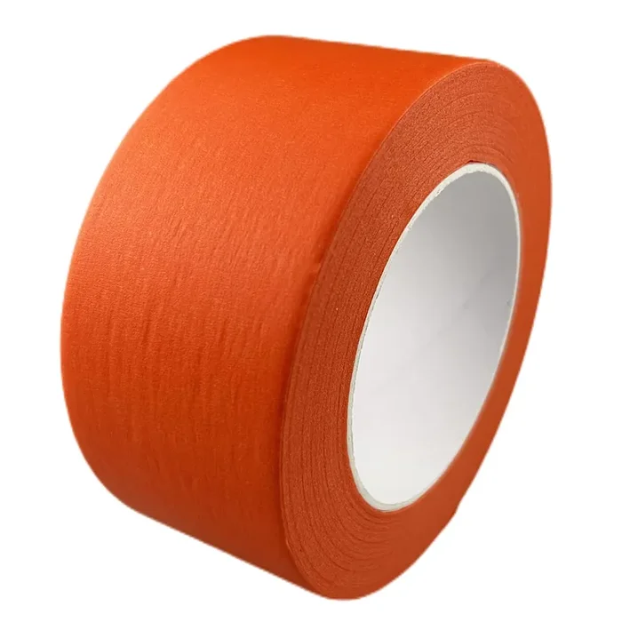 Baijixin Wide Masking Tape, Orange Painters Tape For Home, Office, School Stationery, Diy Art, Crafts, Labeling (3 Inch X 55 Yards)