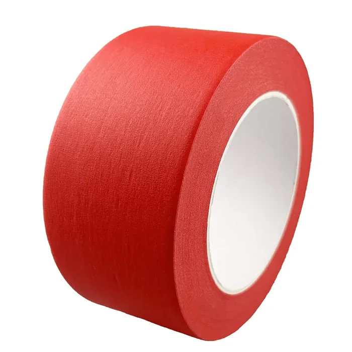 Baijixin Wide Masking Tape, Red Painters Tape For Home, Office, School Stationery, Diy Art, Crafts, Labeling (3 Inch X 55 Yards)