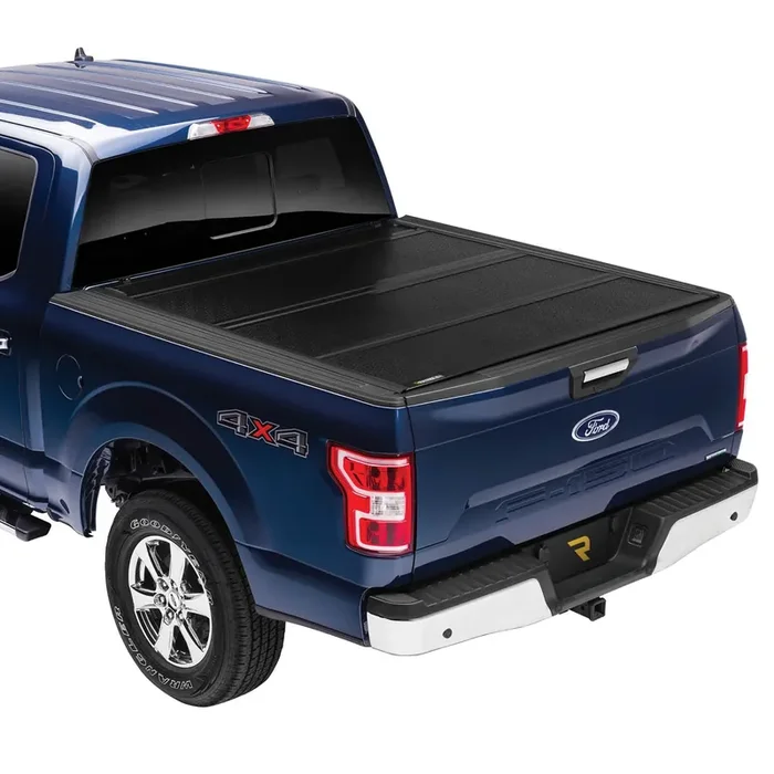 Bak Bakflip Fibermax Hard Folding Truck Bed Tonneau Cover 1126121 Fits 2014-2018, 19 Ltd/Legacy Chevy/Gmc Silverado/Sierra Limited/Legacy,2014 1500 Only,2015-20 1500/2500/3500 6‘ 7 Bed(78.9),Black