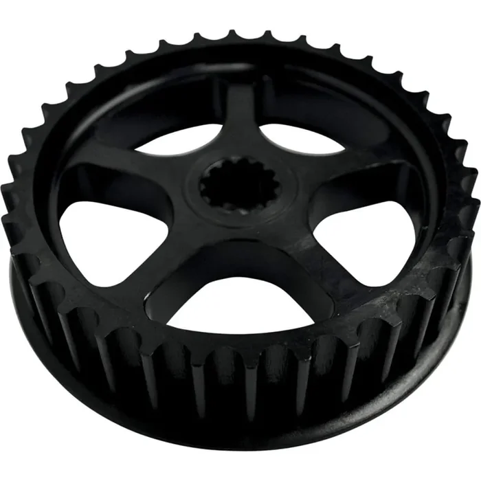 Baron Custom Accessories Power Front Pulley (34 Tooth) (Black) Compatible With 07-18 Kawasaki Vn900C