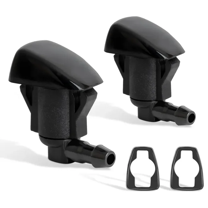 Belleone 2Pcs Front Windshield Washer Nozzle Jet Kit Fit For 2004-2010 Toyota Sienna, 2005-2012 Corolla, 2004-2008 Solara, 2000-2005 Tundra, Replacement For Part 85381-Ae020