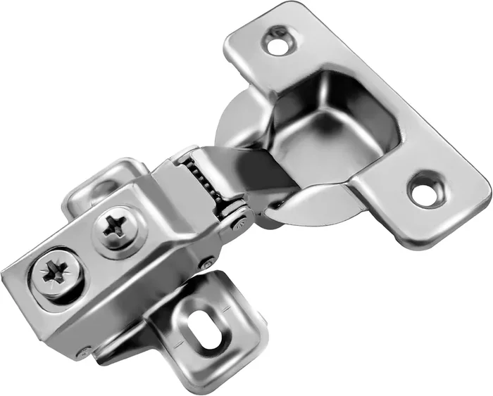 Berta 50 Pack, 3/8‘ Overlay Hinges, 45Mm Stainless Steel Quiet 3D Soft Close Concealed For Face Frame Door & Frameless Door, 105° Open Angle Kitchen Replacement, Self Closing Hidden, Satin Nickel