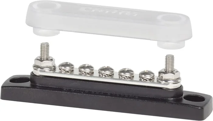 Blue Sea Systems 2314 100 Amp Mini Busbar With 5 Screws And A Cover