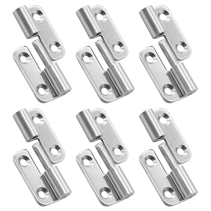 Bonsicoky 6 Pcs Stainless Steel Right Lift-Off Hinges, 1.5 Inch Detachable Slip Joint Small Flag Hinges With Screws